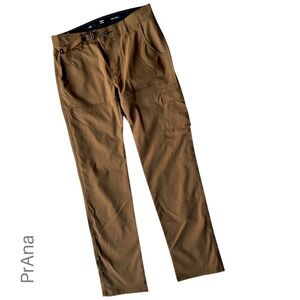 PRANA | NWOT MEN’S STRETCH ZION SLIM FIT PANTS IN SEPIA UPF50 | 31 x 32